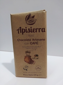 Chocolate 70% con café